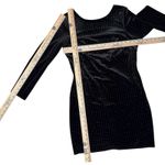 EXPRESS Velvet Dress L Long Sleeve Party Cocktail Sparkle Backless Whimsigoth Photo 7