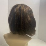 LUVME Human Hair Wig With Headband Brown With Few Highlights Asymmetrical Style Photo 10