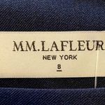 MM.LaFleur  Emily Dress WonderTex Square Neck Short Sleeve Pockets Galaxy Blue 8 Photo 3