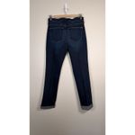 Spanx High Rise Straight Leg 5 Pocket Denim Size 28 Zip Up Jeans Dark Wash Denim Photo 1