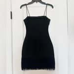 Likely Melly Fringe Mini Dress in Black Photo 4
