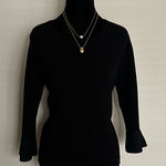 Ann Taylor Elegant Black Sweater with Flared Cuffs Photo 0