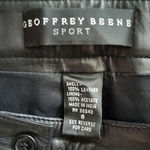 Geoffrey Beene  Sport Size 8 Black Leather Pants Bootcut Photo 2