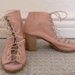 Jeffrey Campbell Pink CORS Lace Up Open Toe Heels Photo 2