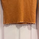 American Eagle Long Sleeve Thermal Henley Crop Top Orange Size XS Photo 3