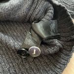 H&M  Dark Gray Heavy Cable Knit Cardigan Sweater Sz L Photo 5