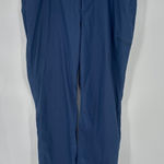 Eddie Bauer Womens Pants Nylon Tech Size 18 Hiking Stretch Zip Cargo Navy Blue Photo 0