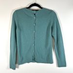 Benedetta B Made‎ In Italy Green Cashmere Wool Blend Sweater Size S Button Back Photo 6