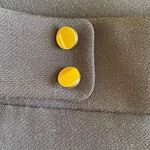 Loft  Petite Julie Viscose Blend Flat Front Navy Gold Buttons SZ 6P #1589 Photo 9