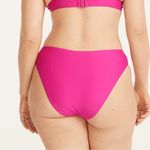 J.Crew NWT Hot Pink Ribbed High Rise Cheeky Swim Bottom Size XXL Photo 1