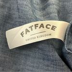 FatFace Chambray Shift Dress Boat Neck Elastic Neckline Short Sleeve Indigo 12 Blue Photo 3