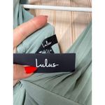 Lulus NWT  Heavenly Hues Sage Brush Maxi Dress Wedding Bridesmaid Gala Size M Photo 7