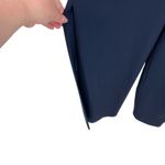 Monique Lhuillier Monique Lhuillier Bridesmaids Doutzen Jumpsuit Wide Slit Leg Navy Blue Size 12 Photo 8