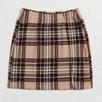 SheIn plaid beige bodycon skirt Photo 3