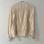 Faherty Everleigh Dream 100% Organic Cotton Gauze Shirt Top Cream Women Size M Size M Photo 6