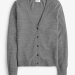 J.Crew Cashmere Gray Long Sleeve Button Down Cardigan Women’s Size Large Photo 0