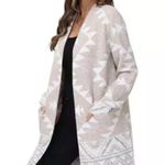 Frye  Women's The Cozy‎ Cardigan, Tan (Oatmeal Combo), Size M AZTEC Photo 0