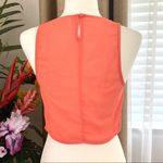 Lush Clothing 3/$15 Lush Sweetheart Lace Beaded Crop Top in Coral Photo 1