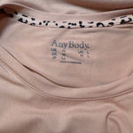AnyBody Dusty Rose Crew Neck Long‎ Sleeve Lounge Shirt Medium Pink Photo 3