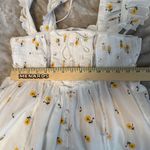For Love & Lemons Leanne Mini Dress White Floral Embroidered Size Small Photo 8
