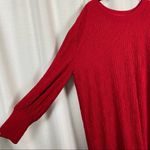 Eloquii Red Long Puff Sleeve Ribbed Shift Dress Sz.14/16 Photo 5