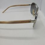 Ralph Lauren  Polarized Silver & Tan Aviator Sunglasses Photo 10