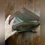 BCBGMAXAZRIA  Taupe Mocha Brown Large Clutch Photo 3