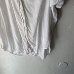 Silence + Noise Silence + Noise Shirt Womens Medium Button Front Short Sleeve Cottage Peasant Photo 2