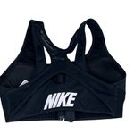 Nike  Womens Racerback Mesh Athletic Sporty  Training Zip Front Logo Bra  Sz XS Photo 4