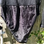 Love j BLACK Velvet and Mesh BODYSUIT 🖤 L Photo 4