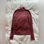 Madewell NWT:  maroon mock neck long sleeve shirt Photo 8