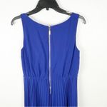 Eliza J Sleeveless Pleated Lined Exposed Back Zipper Fit And Flare Dress Size 6 Photo 6