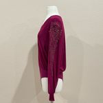 Ember Wrap Body Suit in Wine Size Medium Purple Photo 2