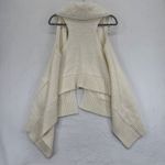 Kaufmanfranco Cream Wool Blend Knit Vest Faux Fur Collar Sleeveless Medium M Photo 4