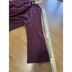 Soft Surroundings ‎ Shirt Women Size Large Maroon Jeri Jacquard Long Sleeve NWT Photo 5