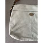 Fossil  Explorer Flap Foldover Hobo Light blue Leather Slouch Shoulder Bag Photo 1