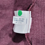 American Eagle  Womens Burgundy Waffle Knit Cowl Neck Long‎ Sleeve Top XS Photo 6