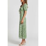 Likely  Alisa Cut-Out Floral Midi Dress, Ivory/Green, 4 (US) Photo 1