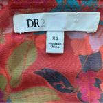 DR2 Daniel Rainn Mesh Floral Babydoll Top Sz. XS Orange Red Peplum Smocked Y2K Photo 9