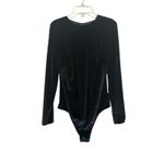 Victoria's Secret  black velvet rhinestone back cutout bodysuit Size Large NWT Photo 2