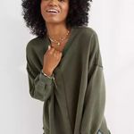 Aerie olive green sweatshirt Photo 0