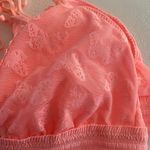 Aerie  Pink Lace Bralette Size Small Sheer Floral Stretch Bra Top Photo 7