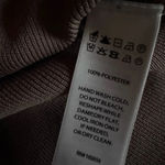 Happily Grey Ribbed long sleeve scoop neck beige/tan crop top size xl Tan Photo 5