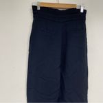 Massimo Dutti  Navy Blue Knit Paperbag Waist Trouser Pants 4 Photo 7