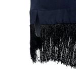 J.Crew Dark Navy Sleeveless Tunic Top Fringe Hem EUC Medium Photo 4