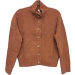 NWT Hello Nite Los Angeles Plush Button Terracotta Jacket Cardigan Size S Brown Photo 0