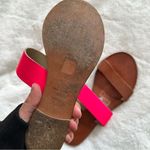 Joie A La Plage Sable Leather Slip On Sandals Pink Size 38.5 Brown Photo 7