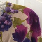 Kenar FINAL MARKDOWN Ladies’  Floral Cardigan w/Beaded Neckline (M) Photo 7