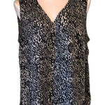 Lane Bryant  Black Cream Sleeveless Blouse 14 Photo 0