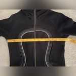 Lululemon Cuddle Up Jacket Black (White Trim) Size 4 Photo 8